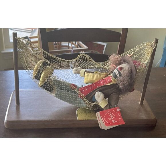 Ron Lee Clown Tomorrow Is Soon Enough Napping Clown Hammock Vintage Applause - Picture 2 of 11